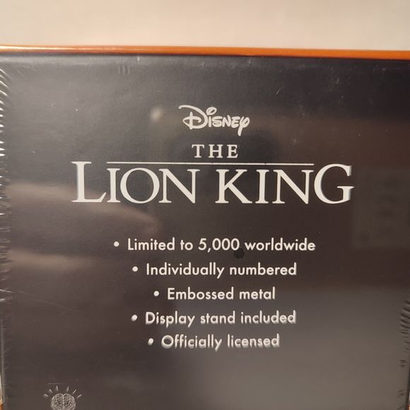 Disney The Lion King Metal Card Ingot Official Limited Edition Movie Collectible - Picture 3 of 5